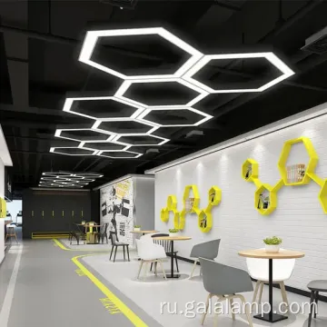 Элегантные черно -белые светодиодные люстра современные пространства